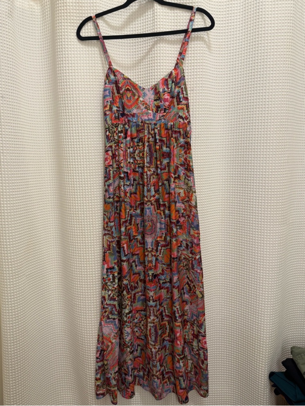 Felicity & Coco Multicolor Geometric Spaghetti-Strap Maxi Dress